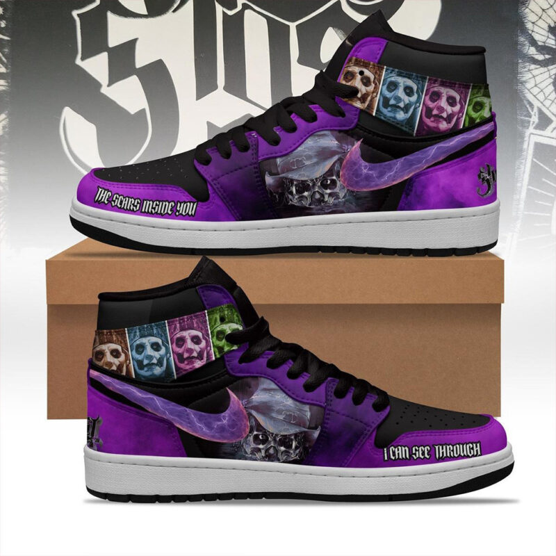 Ghost I Can See Through The Scars Inside You Air Jordan 1 Shoes Ghost Merch Gifts For Fans