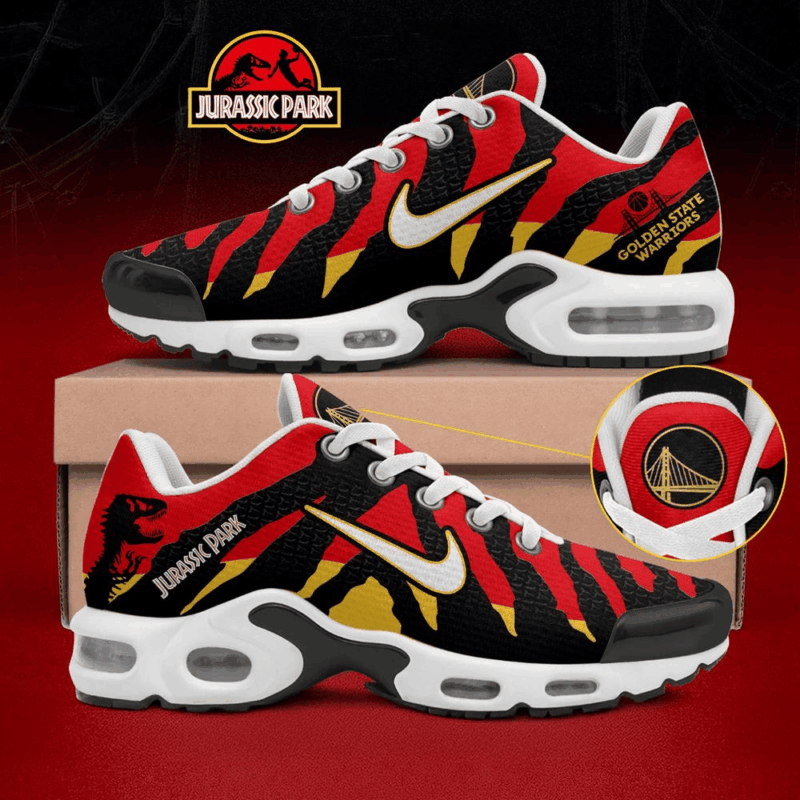 Golden State Warriors X Jurassic Park 2025 Air Max Plus Shoes Golden State Warriors Merch