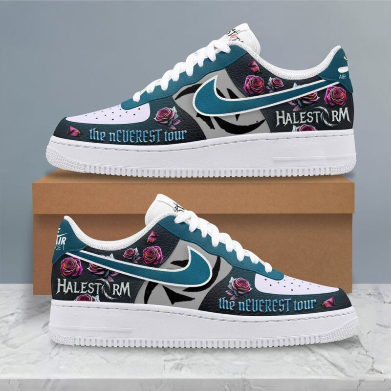 Halestorm 2025 The Neverest Duality Tour Air Force 1 Sneakers Gifts For Rock Band Fans