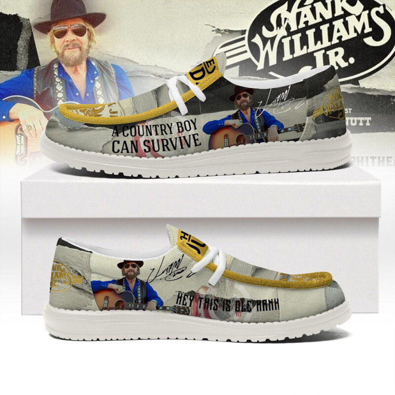 Hank Williams JR A Country Boy Can Survive Hey Dude Shoes Hank Williams Merch Fans Gifts