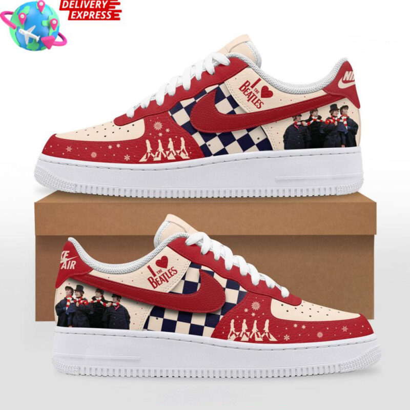 I Love The Beatles Nike Air Force 1 The Beatles Merch Music Lover Father's Day Presents For Son