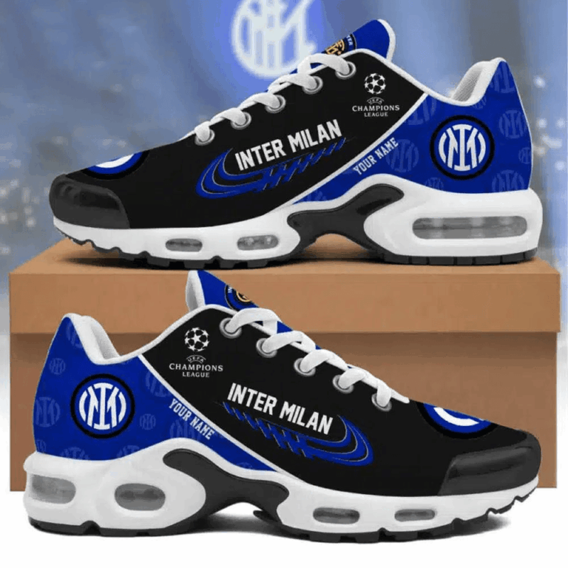 Inter Milan Champions League Air Max Plus Shoes Inter Milan Merch Gifts For Father's Day Ideas