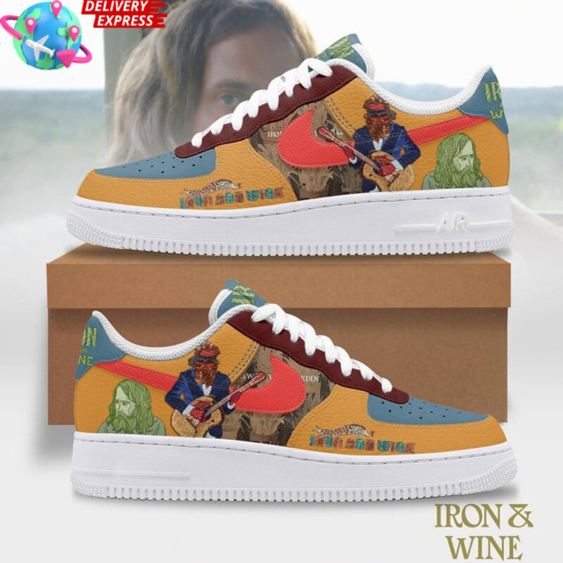 Iron Wine Nike Air Force 1 Sneaker Iron And Wine Merch Father's Day Gifts For Grandpa