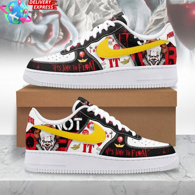 IT Pennywise Time To Float Air Force 1 Pennywise Merch Movie Lover Good Father's Day Presents