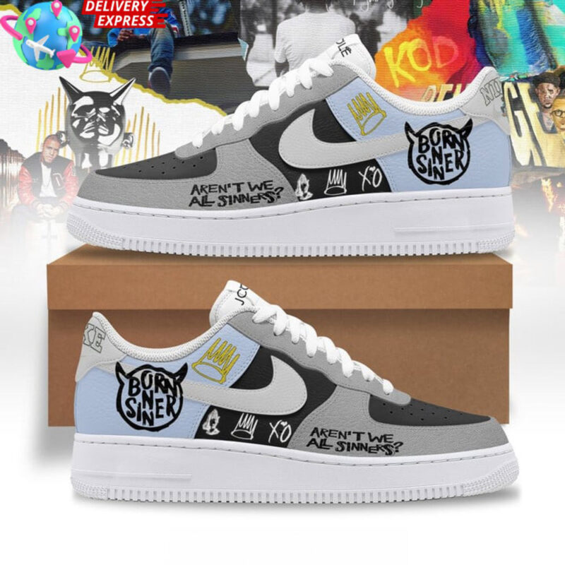 J Cole Born Sinner Air Force 1 J Cole Merch Music Lover Best Father's Day Gifts For Husband