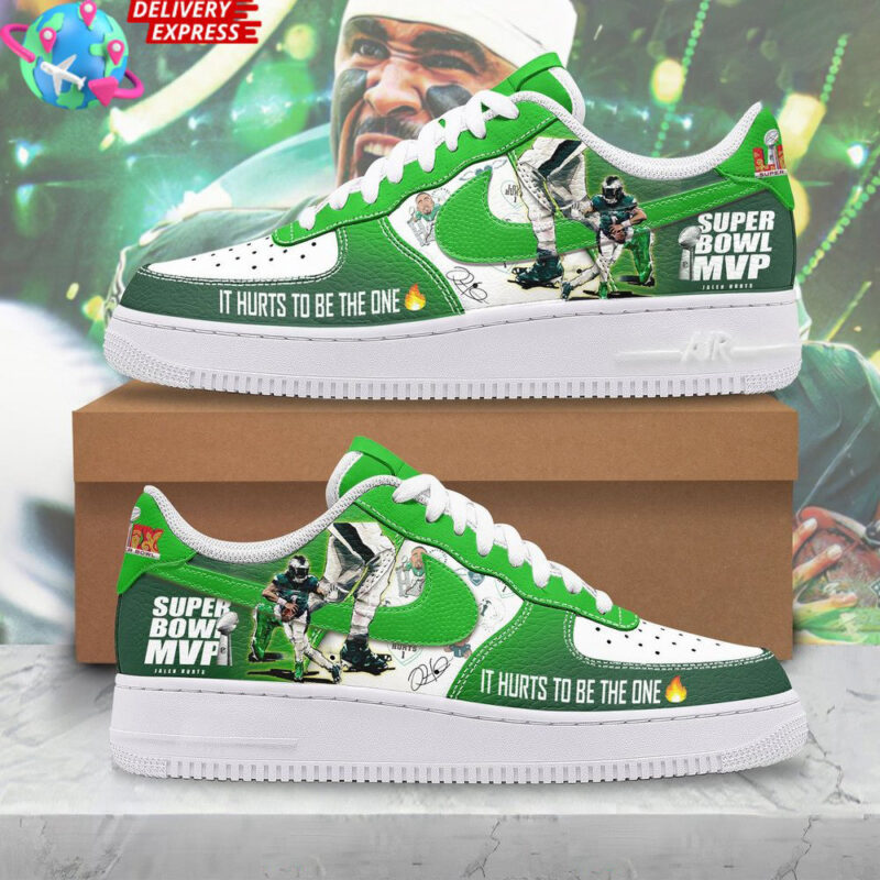 Jalen Hurts MVP Super Bowl LIX Nike Air Force 1 Jalen Hurts Merch Good Father's Day Presents