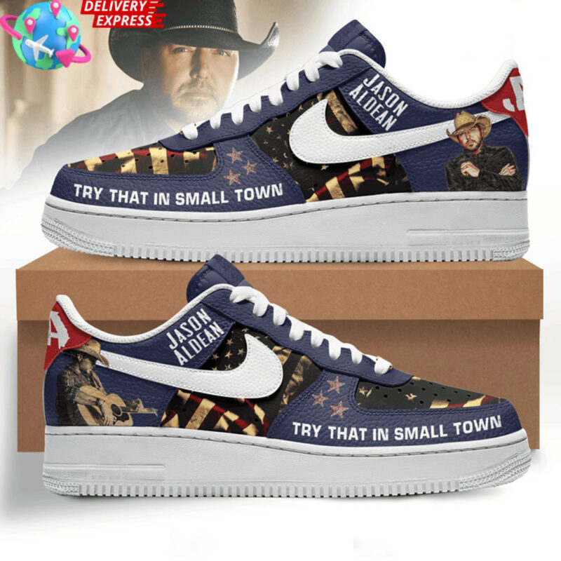 Jason Aldean American Nike Air Force 1 Shoes Jason Aldean Merch For Music Fan Father's Day Gifts