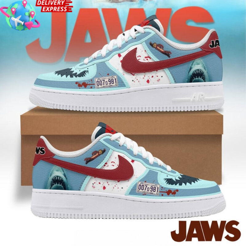 Jaws Shark Nike Air Force 1 Jaws Merch Best Father's Day Special Gifts
