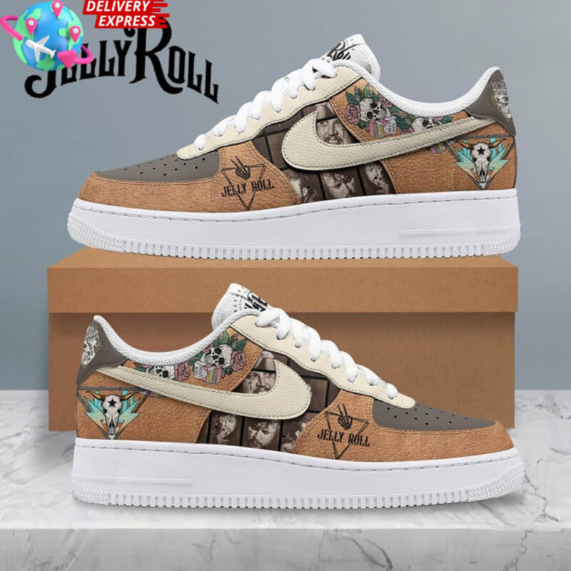 Jelly Roll x Nike Air Force 1 Country Music Jelly Roll Merch Father's Day Gifts For Music Fans