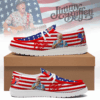 Jimmy Buffett American Flag Hey Dude Shoes Jimmy Buffett Merch Father's Day Gifts For Grandpa