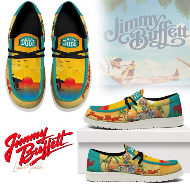 Jimmy Buffett Love In The Island 2025 Hey Dude Shoes Music Fans Gifts