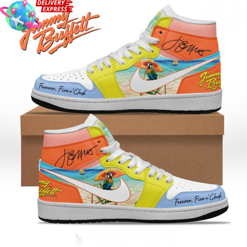Jimmy Buffett World Nike Air Jordan 1 Sneaker Jimmy Buffett Merch Good Father's Day Presents