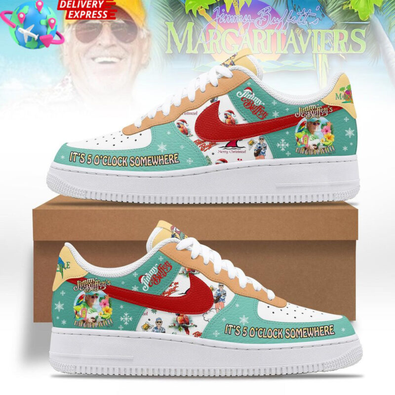 Jimmy Buffett's Margaritaville It's 5 O'clock Somewhere Nike Air Force 1 Jimmy Buffett Merch