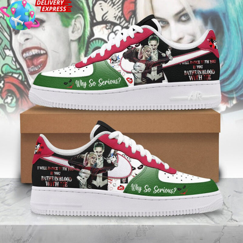 Joker And Harley Quinn Nike Air Force 1 Gifts For Father's Day From Wife