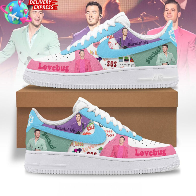 Jonas Brothers Era Nike Air Force 1 Sneaker Jonas Brothers Merch Gifts For Pop Band Fans
