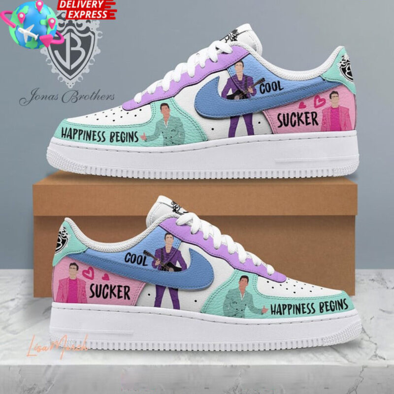 Jonas Brothers Pop Band Nike Air Force 1 Jonas Brothers Merch Mother's Day Gifts For Wife