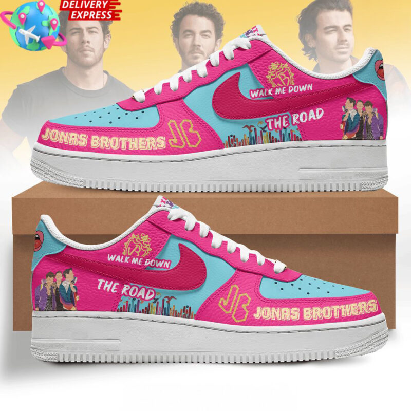 Jonas Brothers Walk Me Down The Road Air Force 1 Shoes Jonas Brothers Merch Gifts For Husband
