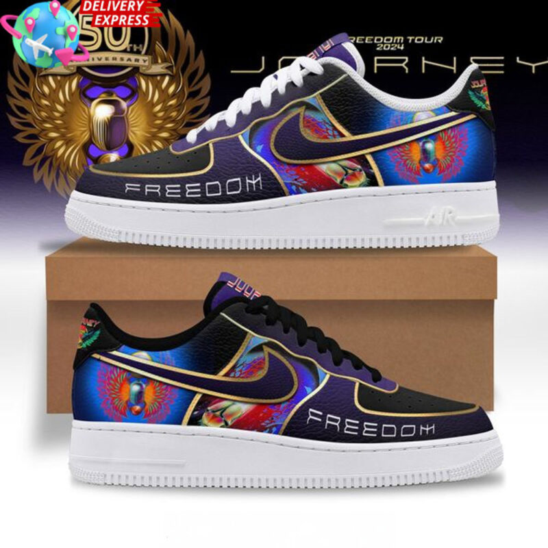 Journey 50Th Anniversary Freedom Tour Nike Air Force 1 Journey Merch Perfect Father's Day Gifts