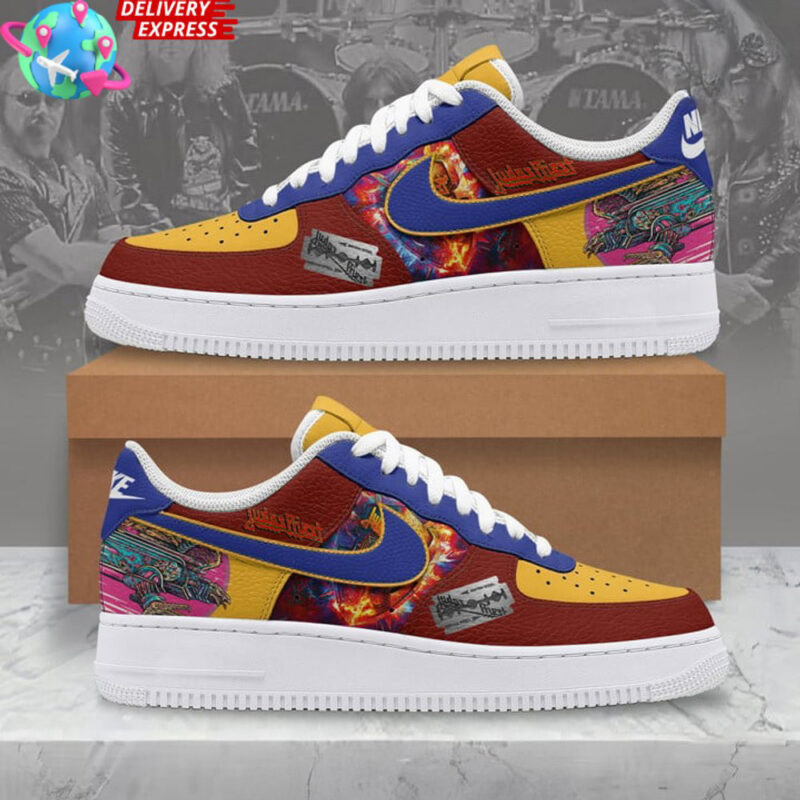 Judas Priest British Steel Air Force 1 Judas Priest Merch Best Father's Day Gifts For Grandpa