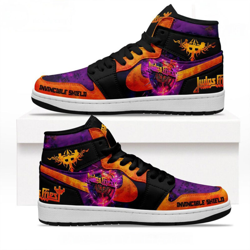 Judas Priest Shield Of Pain Tour 2025 Air Jordan 1 Sneakers Band Merch Fans Gifts