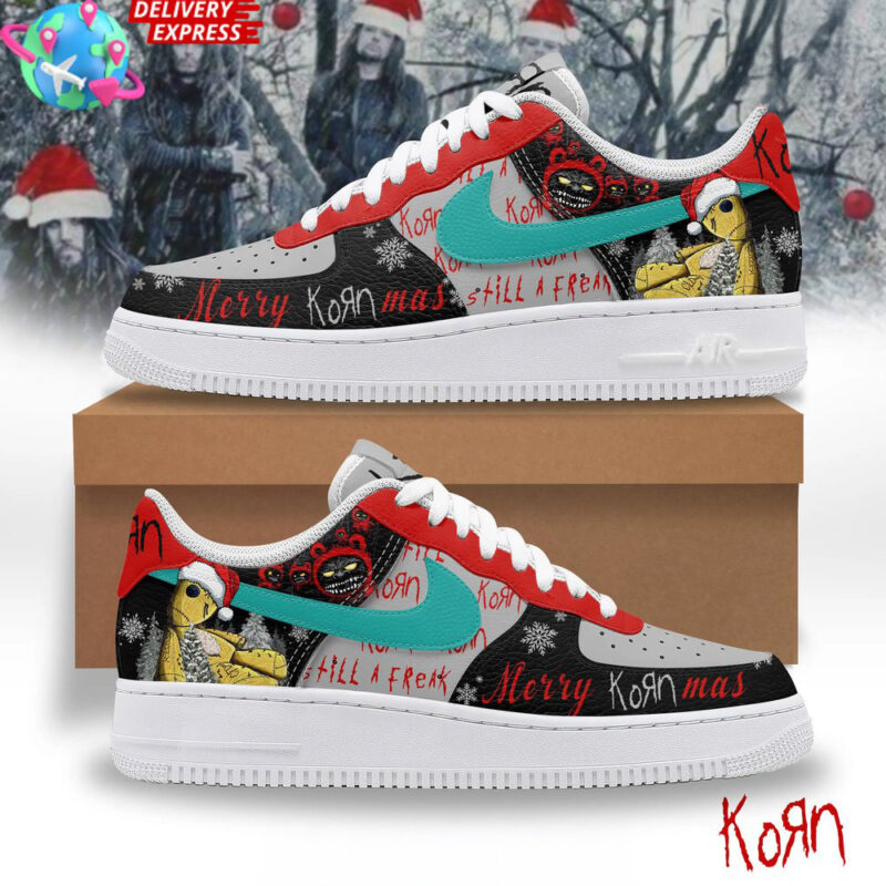 Korn Band Merry Christmas Nike Air Force 1 Korn Merch Best Father's Day Gifts For Dad