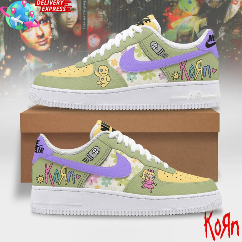 Korn Collab Nike Air Force 1 Shoes Korn Merch Dad Gifts For Father's Day 2025