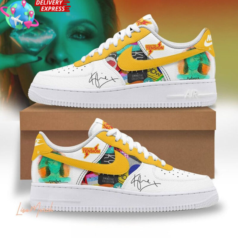 Kylie Minogue Break The Tension Nike Air Force 1 Kylie Minogue Merch Mothers Day Gift For Friends