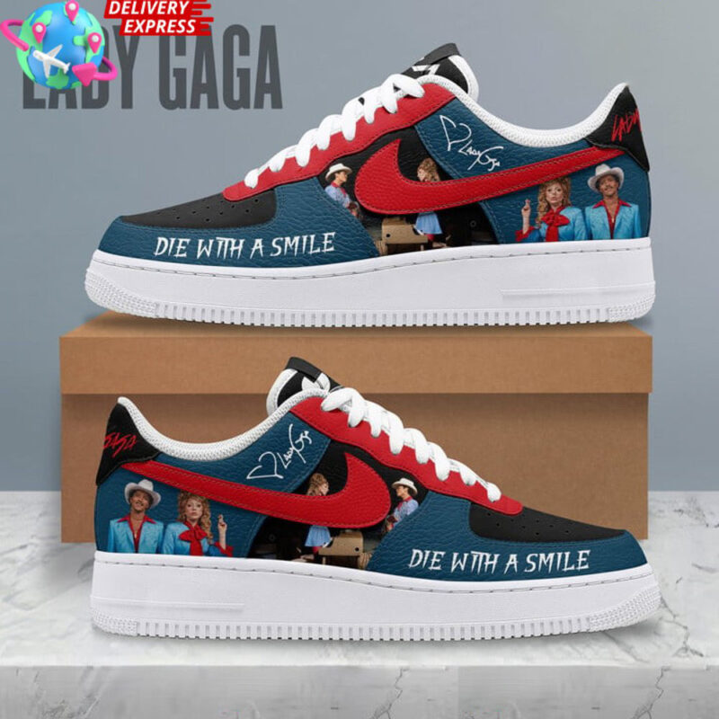 Lady Gaga Die With A Smile Nike Air Force 1 Lady Gaga Merch Awesome Mother's Day Gifts 2025