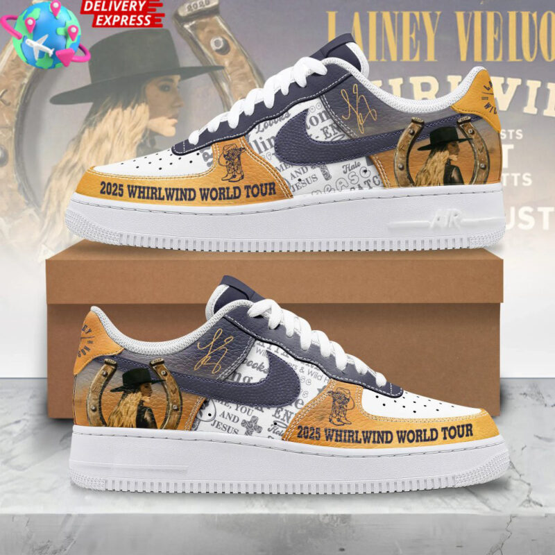 Lainey Wilson 2025 Whirlwind World Tour Nike Air Force 1 Lainey Wilson Merch Mothers Day Gifts