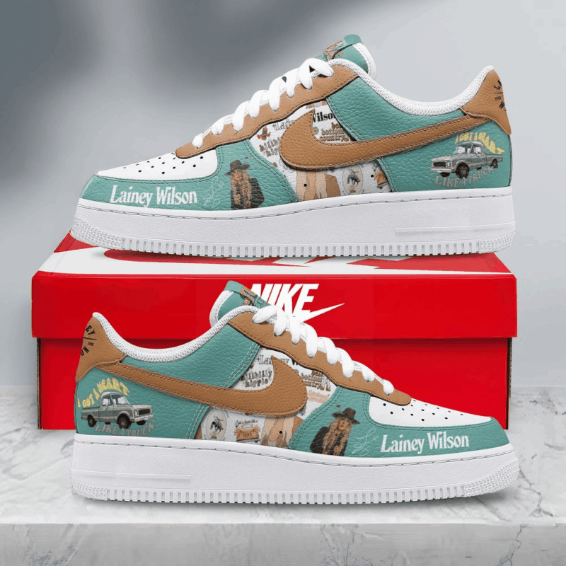 Lainey Wilson Heart Like A Truck Air Force 1 Shoes Lainey Wilson Merch Gifts For Wife