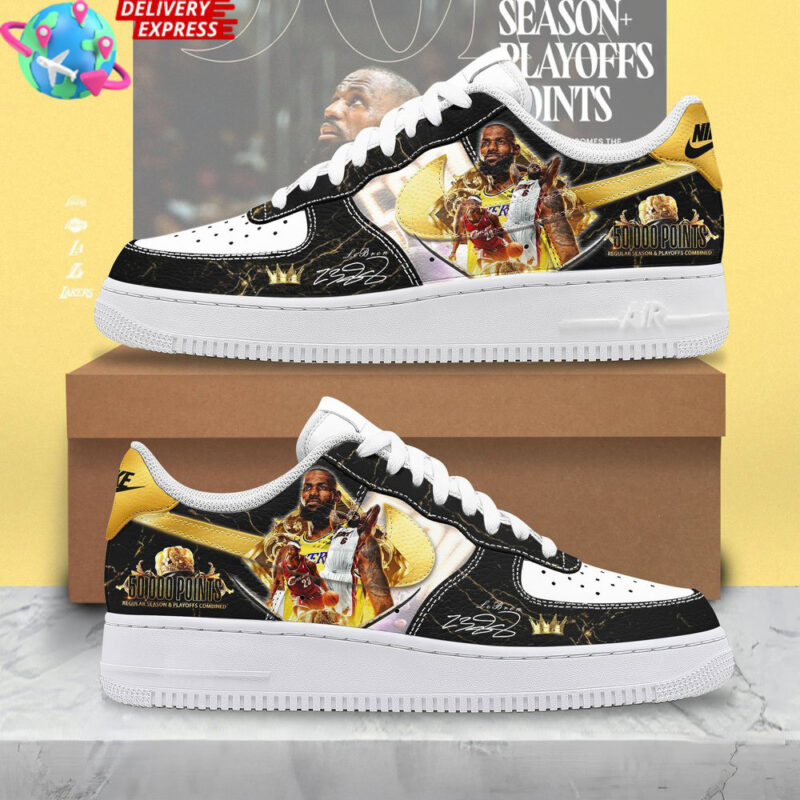 LeBron James 50000 Points Nike Air Force 1 LeBron James Merch Unique Dad Gifts For Father's Day