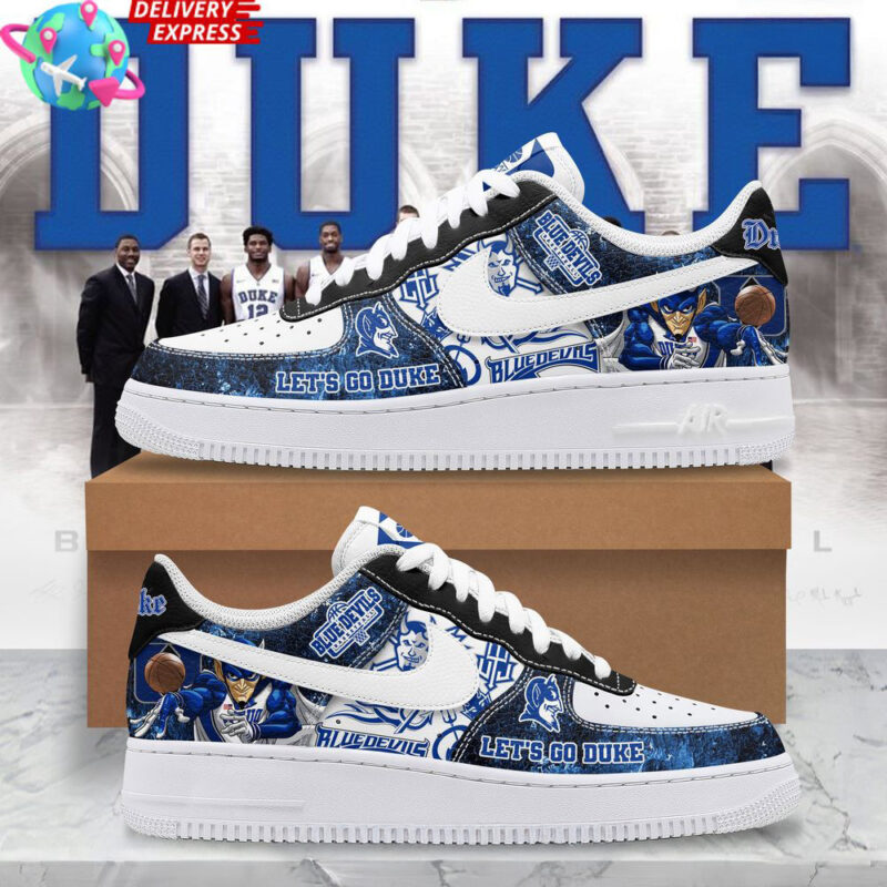 Let's Go Duke Blue Devils Nike Air Force 1 Father's Day Presents For Dad To Be