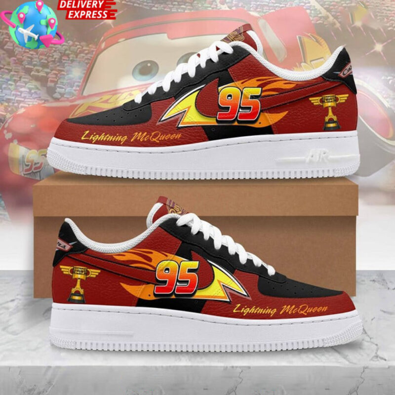 Lightning McQueen Nike Air Force 1 Lightning McQueen Merch Mother's Day Presents Ideas 2025