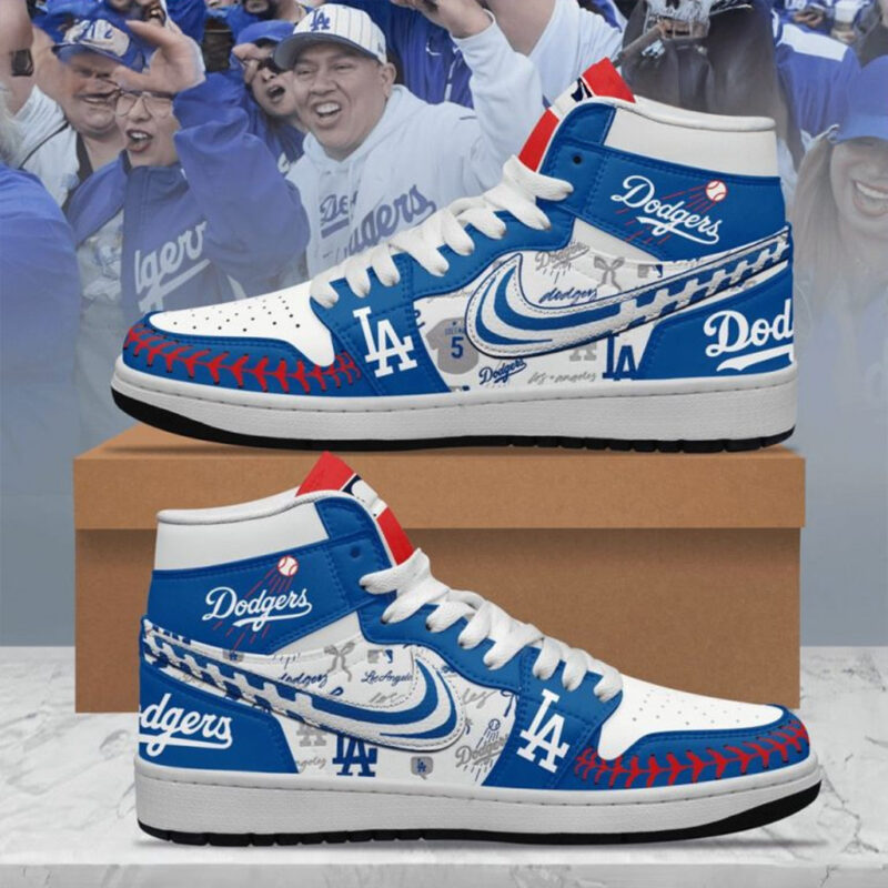 Los Angeles Dodgers MLB New 2025 Nike Air Jordan 1 Los Angeles Dodgers Merch Fans Gifts