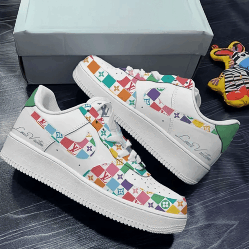 Louis Vuitton Pastel Rainbow Monogram Nike Air Force 1 First Mothers Day Gift Ideas