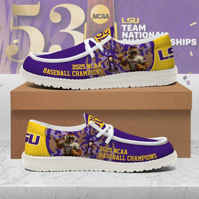 LSU Tigers 2025 College National Champions Special Loafer Shoes LSU Tigers Merch