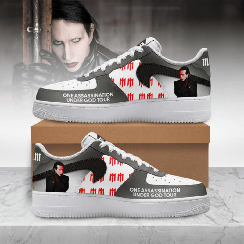Marilyn Manson One Assassination Under God Tour Air Force 1 Marilyn Manson Merch Gift For Fans
