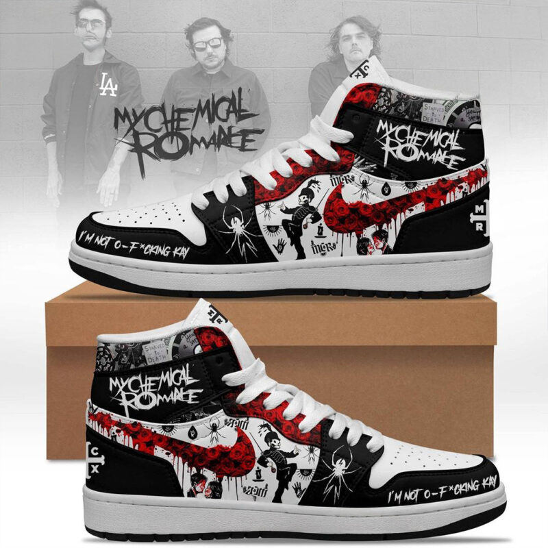 My Chemical Romance Air Jordan 1 Shoes Gifts For Rock Band Fans