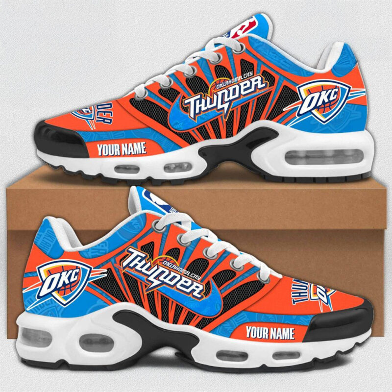 OKC Thunder Championship Shoe 2025 NBA Champions Merch Gifts For Husband Air Max Sneakers