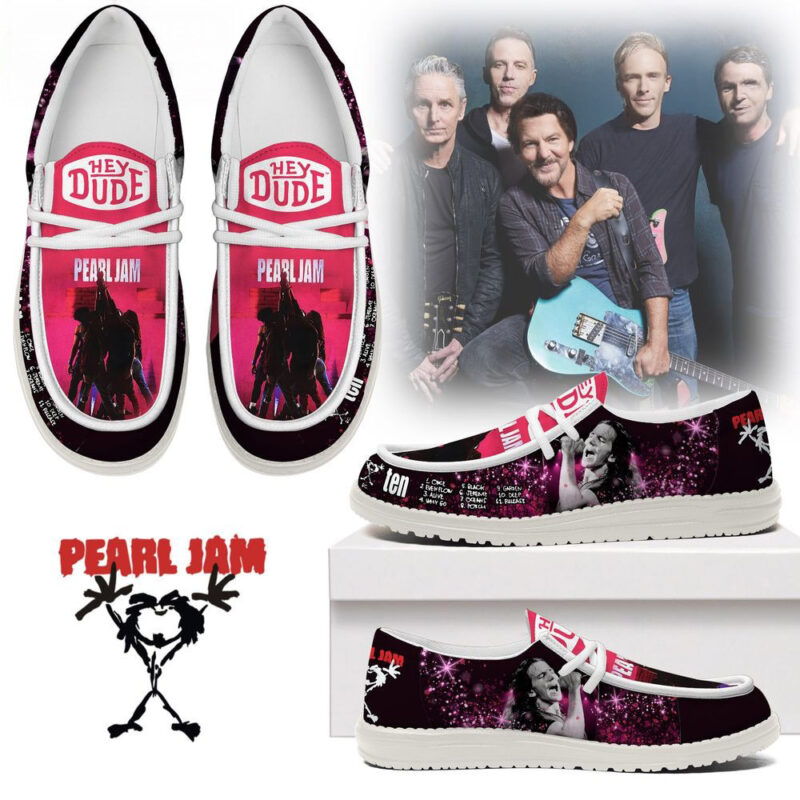 Pearl Jam Band Ten Album Limited Edition Loafer Shoes Pearl Jam Merch Top 10 Father's Day Gifts