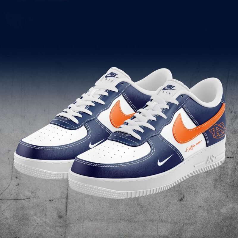 Personalized Auburn Tigers Football Nike Air Force 1 Auburn Tigers Merch Fathers Day Presents