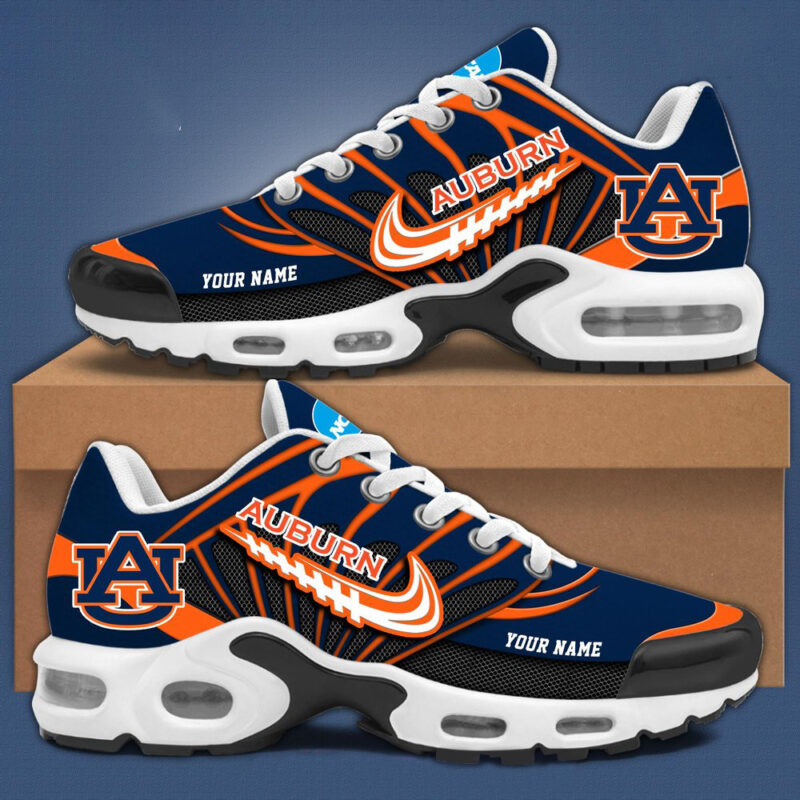Personalized Auburn Tigers NCAA Air Max Plus Auburn Tigers Merch Dad Gifts For Father's Day 2025