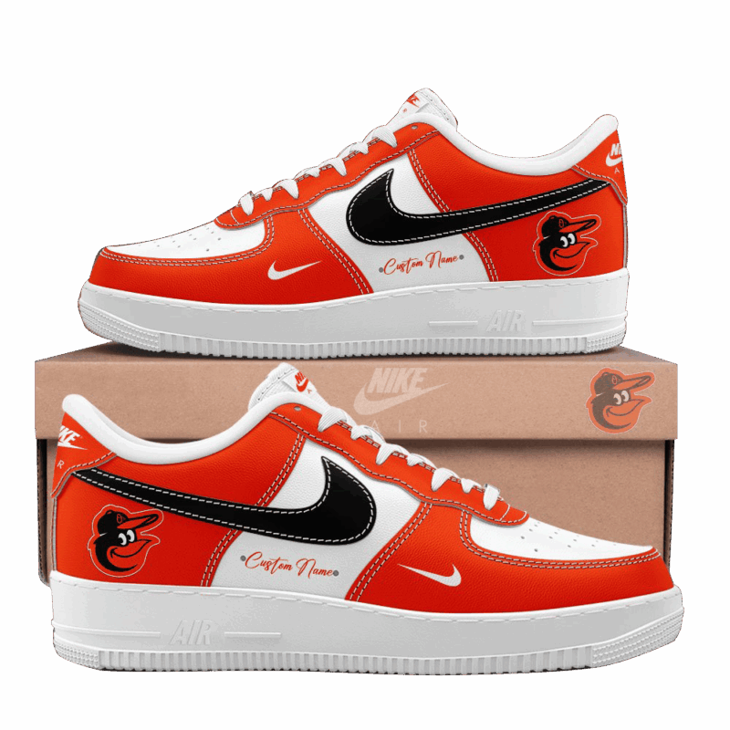 Personalized Baltimore Orioles Baseball 2024 Air Force 1 Baltimore Orioles Merch Gifts For Dad
