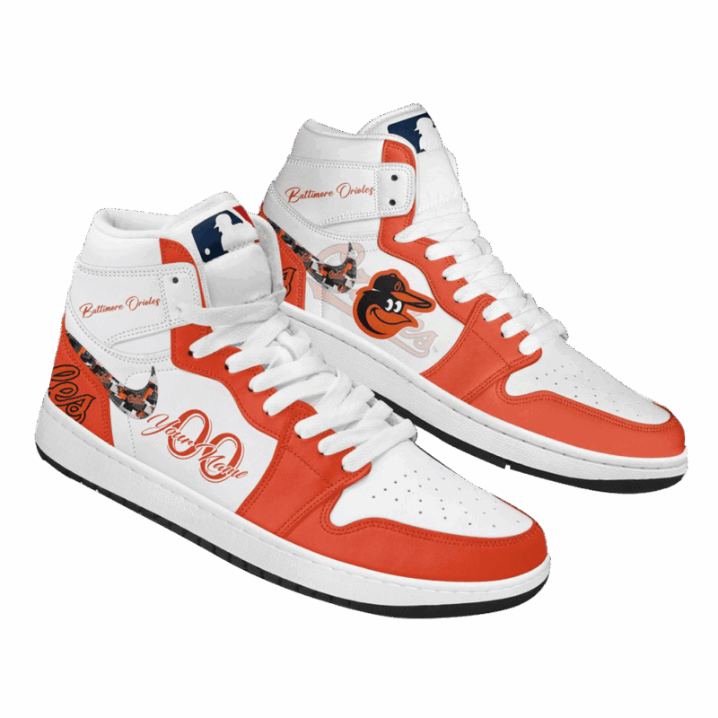 Personalized Baltimore Orioles Baseball Air Jordan 1 Shoes Baltimore Orioles Merch Husband Gift