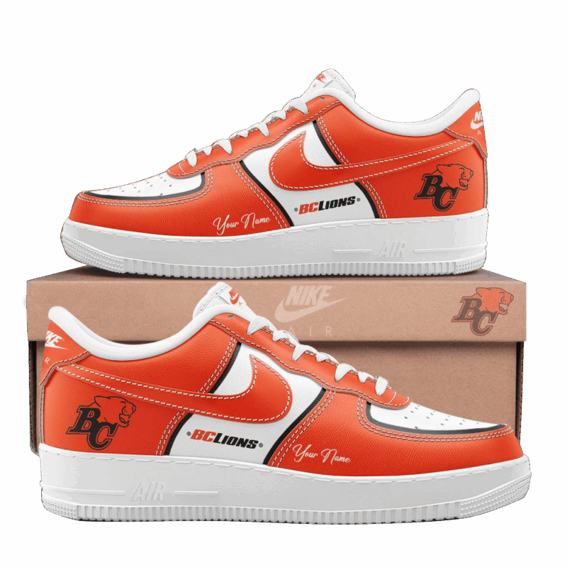 Personalized BC Lions Nike Air Force 1 BC Lions Merch Father's Day Presents For Husband