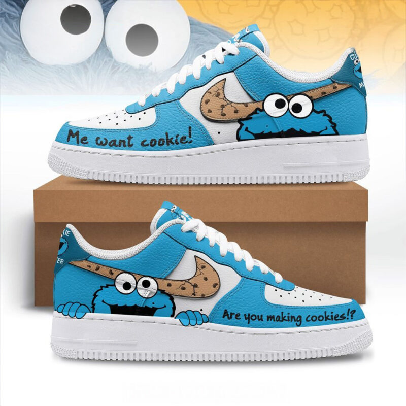 Personalized Cookie Monster Are You Making Cookies Nike Air Force 1 Gifts For Best Friends