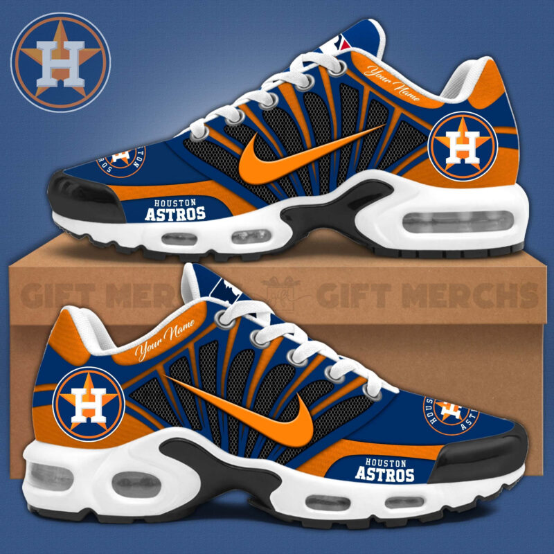 Personalized Houston Astros Nike Air Max Plus Shoes Houston Astros Merch Dad Gifts