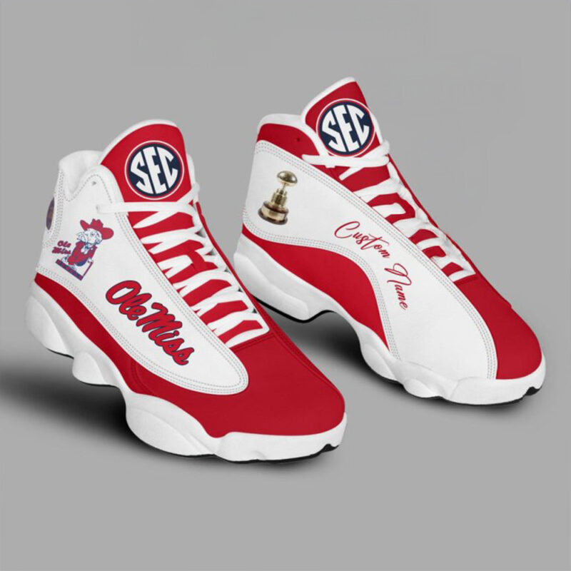 Personalized Ole Miss Rebels Football SEC Championship 2024 Air Jordan 13 Gifts For Football Fan