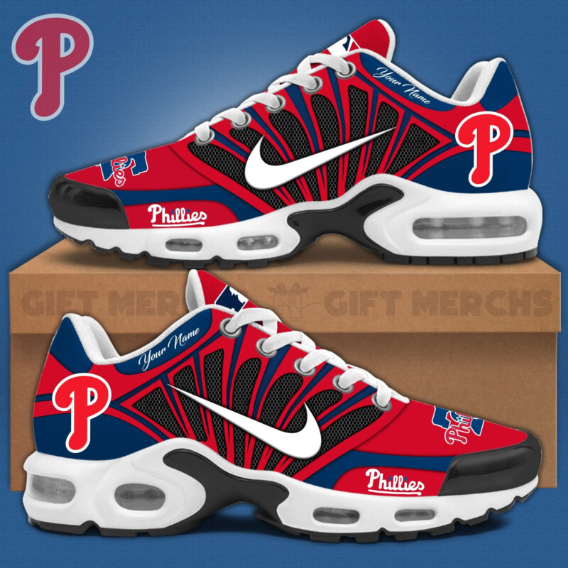 Personalized Philadelphia Phillies MLB Nike Air Max Plus Shoes Philadelphia Phillies Merch