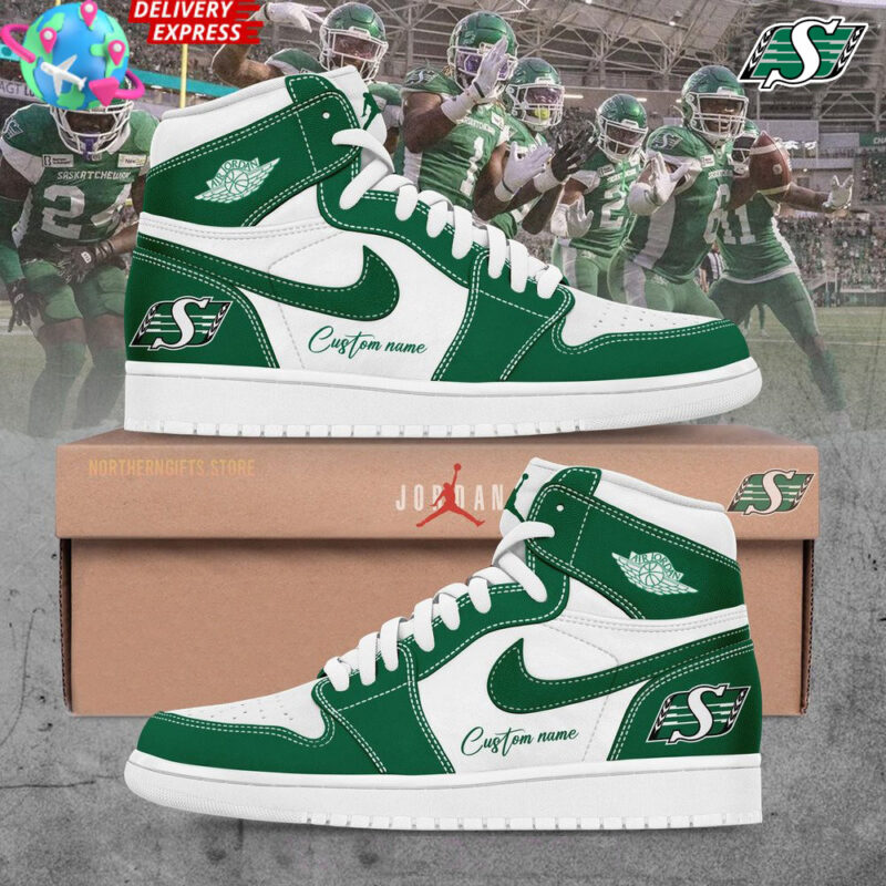 Personalized Saskatchewan Roughriders Air Force 1 Saskatchewan Roughriders Merch Gifts For Dad